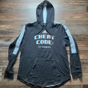 Adidas Hoodie - “Cheat Code” - Black